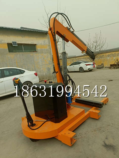 寿阳县自卸车厢随车吊 自制轮式四不像起重机 四驱平板吊 5吨 贵盛